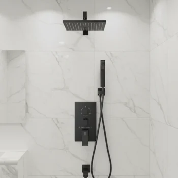 3 Pieces Shower Panel With Led & 12 Inch Shower Head