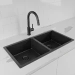 Double-Bowl-Memo-Technology-Kitchen-Sink-32x-18×9.5-With-a-2-Basket-Drain-2-Grid-Black-ZM-Home-Supplies-Featured.webp