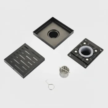 Luxury Linear Drain 6” x 6”- Full Kit with Flange