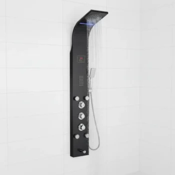 Luxury Shower Panel Tower Stainless Steel with LED Screen