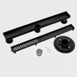 Linear Drain 24 inch + Black Base (ZM24C16)